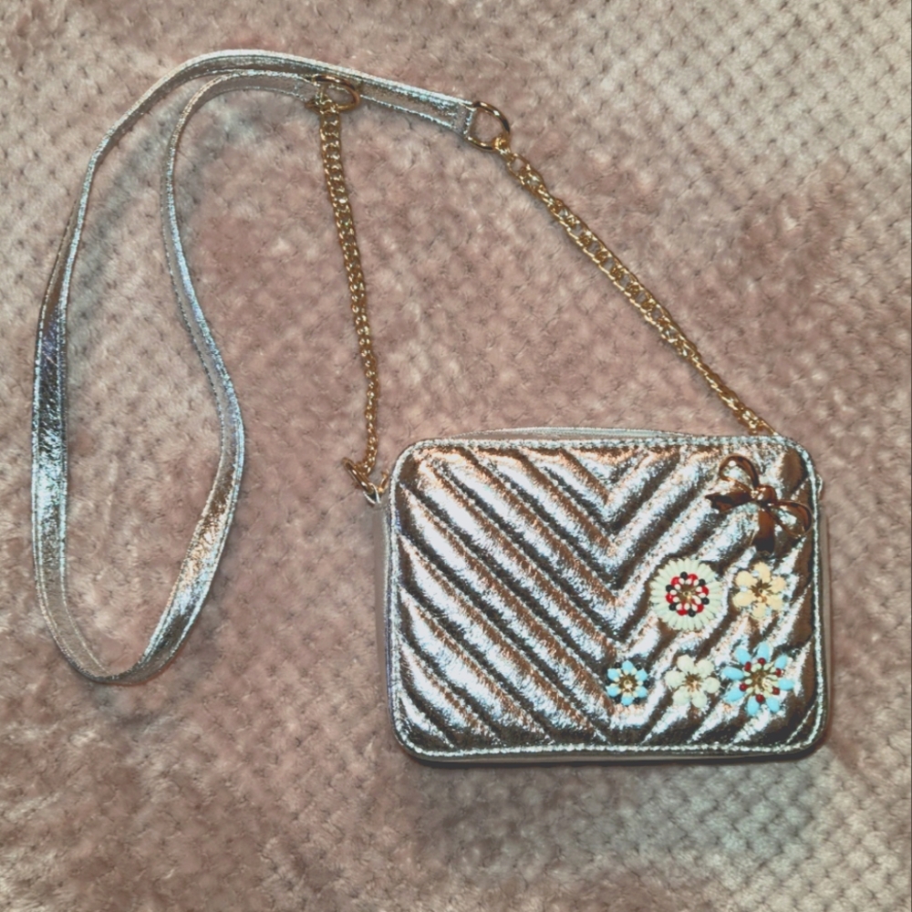 Oliver Miller silver crossbody purse